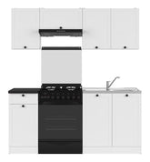 Junona Line kjøkkensett - Hvit - 180 cm