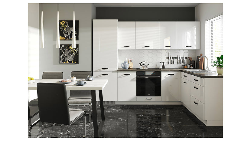 Family Line - Hvit Glans - 270x180 cm - TopLine Høyre Family Line - Hvit Glans - 270x180 cm - TopLine Høyre