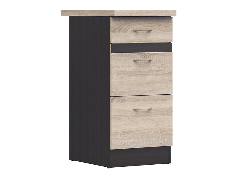 Junona Line - Underskap 40 cm - Skuffer - m. benkeplate - Somona Eik Junona Line - Underskap 40 cm - Skuffer - m. benkeplate - Somona Eik