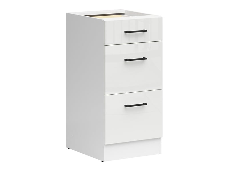 Junona Line - Underskap 40 cm - Skuffer - Hvit Glans Junona Line - Underskap 40 cm - Skuffer - Hvit Glans