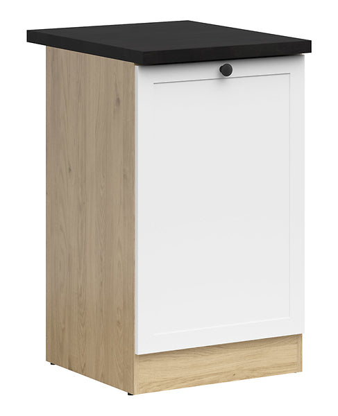 Junona Line - Underskap 50 cm - Venstre - m. benkeplate - Hvit/Eik Junona Line - Underskap 50 cm - Venstre - m. benkeplate - Hvit/Eik