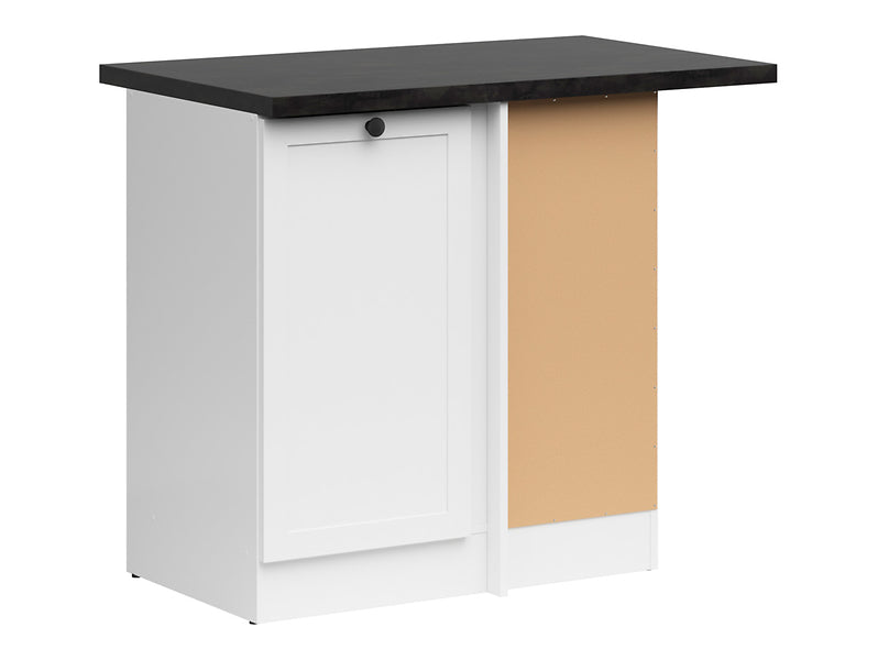 Junona Line - Hjørneskap 60 cm - Høyre - m. benkeplate - Hvit Junona Line - Hjørneskap 60 cm - Høyre - m. benkeplate - Hvit