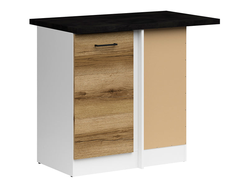 Junona Line - Hjørneskap 60 cm - Høyre - m. benkeplate - Delano Eik Junona Line - Hjørneskap 60 cm - Høyre - m. benkeplate - Delano Eik