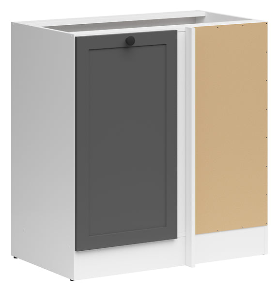 Junona Line - Hjørneskap 60 cm - Høyre - Grafitt/Hvit Junona Line - Hjørneskap 60 cm - Høyre - Grafitt/Hvit