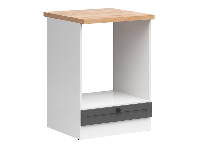 Junona Line - Underskap/Ovn 60 cm - m. benkeplate - Grafitt/Hvit