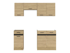 Junona Line kjøkkensett - Bernstein Eik - 180 cm