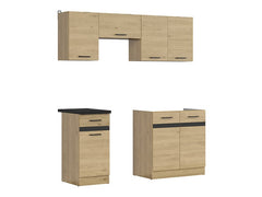 Junona Line kjøkkensett - Bernstein Eik - 180 cm