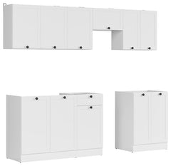 Junona Line kjøkkensett - Hvit - 230 cm