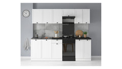 Junona Line kjøkkensett - Hvit - 230 cm