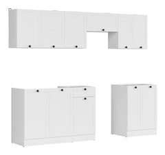 Junona Line kjøkkensett - Hvit - 240 cm