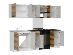 Junona Line kjøkkensett - Delano Eik - 240 cm