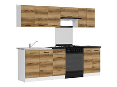 Junona Line kjøkkensett - Delano Eik - 240 cm