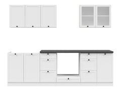 Junona Line kjøkkensett - Hvit - 260 cm