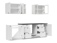 Junona Line kjøkkensett - Hvit - 260 cm