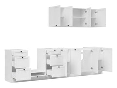 Junona Line kjøkkensett - Hvit - 300 cm