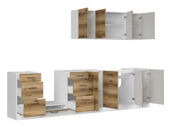Junona Line kjøkkensett - Delano Eik - 300 cm