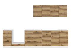 Junona Line kjøkkensett - Delano Eik - 300 cm