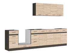 Junona Line kjøkkensett - Somona Eik - 300 cm