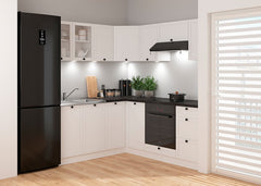 Junona Line kjøkkensett - Hvit - 180x200 cm