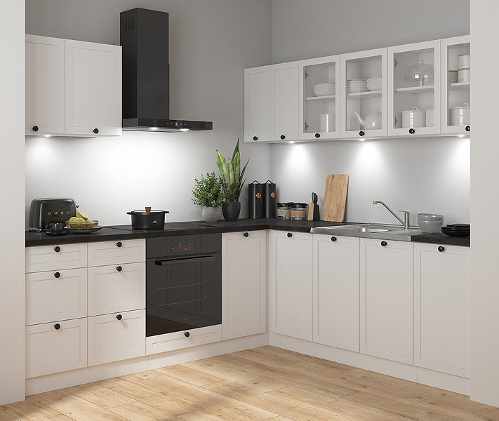 Junona Line kjøkkensett - Hvit - 220x240 cm