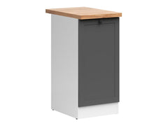 Junona Line - Underskap 40 cm - Venstre - m. benkeplate - Grafitt/Hvit