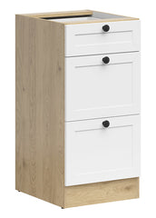Junona Line - Underskap 40 cm - Skuffer - Hvit/Eik