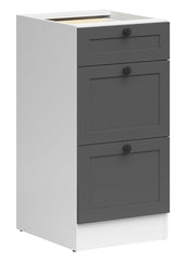 Junona Line - Underskap 40 cm - Skuffer - Grafitt/Hvit