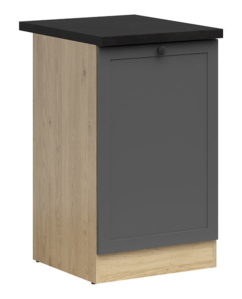 Junona Line - Underskap 50 cm - Venstre - m. benkeplate - Grafitt/Eik