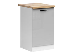 Junona Line - Underskap 50 cm - Høyre - m. benkeplate - Grå Glans