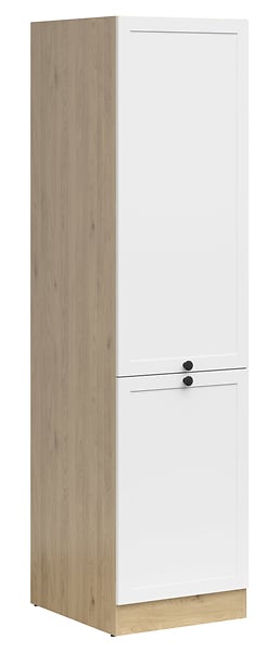 Junona Line - Høyskap 50 cm - Venstre - Hvit/Eik