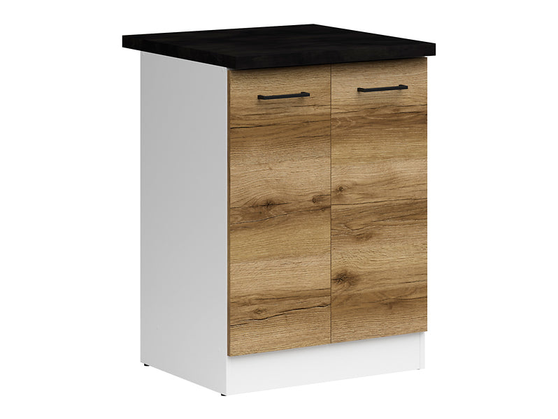 Junona Line - Underskap 60 cm - 2 Dørerer - m. benkeplate - Delano Eik