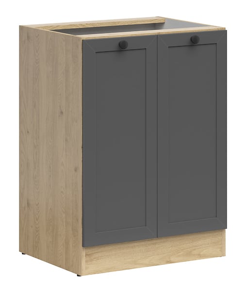 Junona Line - Underskap 60 cm - Dører - Grafitt/Eik