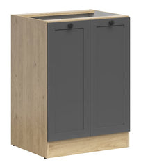 Junona Line - Underskap 60 cm - Dører - Grafitt/Eik