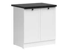 Junona Line - Underskap 80 cm - 2 Dørerer - m. benkeplate - Hvit