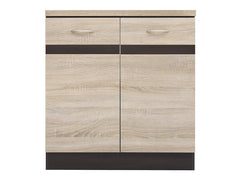 Junona Line - Underskap 80 cm - 2 Dørerer - m. benkeplate - Somona Eik