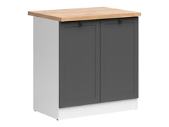 Junona Line - Underskap 80 cm - m. benkeplate - Grafitt/Hvit