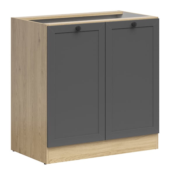 Junona Line - Underskap 80 cm - Dører - Grafitt/Eik