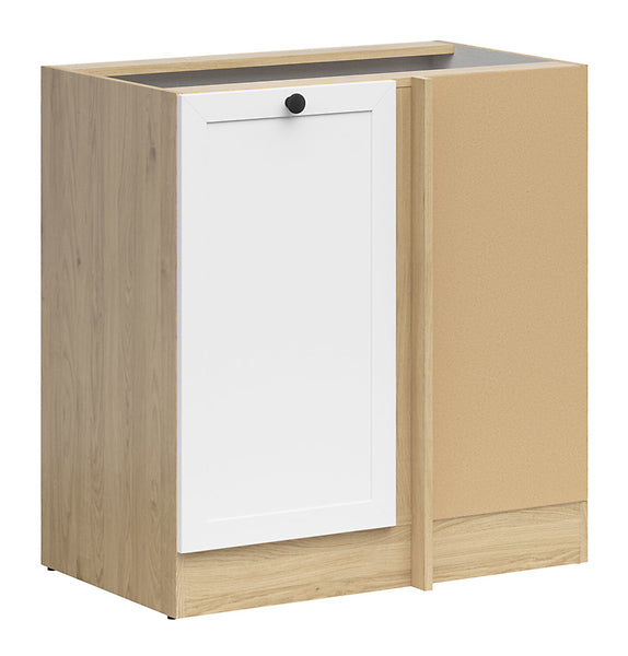 Junona Line - Hjørneskap 60 cm - Høyre - Hvit/Eik