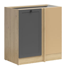 Junona Line  -Hjørneskap 60 cm - Høyre - Grafitt/Eik