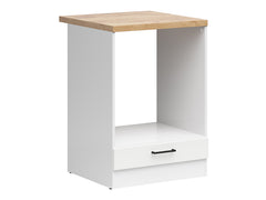Junona Line - Underskap/Ovn 60 cm - m. benkeplate - Hvit Glans
