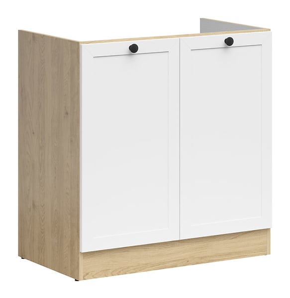 Junona Line - Underskap/Vask80 cm - Dører - Hvit/Eik