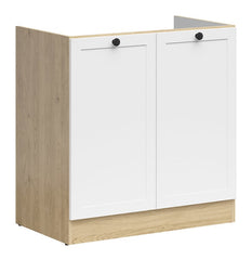 Junona Line - Underskap/Vask80 cm - Dører - Hvit/Eik